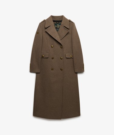 Double Breasted Wool Blend Coat Image 8