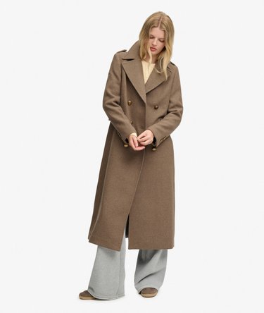 Double Breasted Wool Blend Coat Image 5
