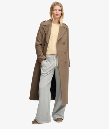Double Breasted Wool Blend Coat Image 1