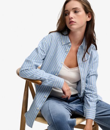 Slim Oxford Button Down Long Sleeve Shirt Image 1