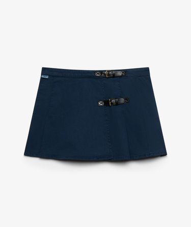 Athletic Essentials Denim Pleated Skirt Image 7