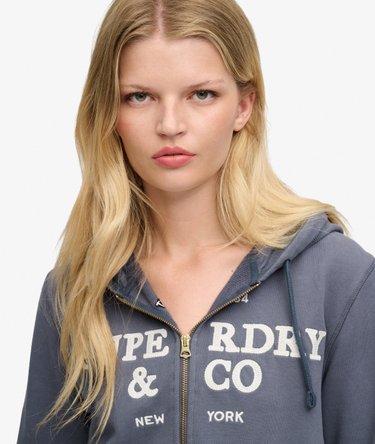 Athletic Essentials Hoodie met rits relaxed pasvorm Image 4