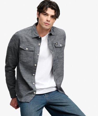 Camisa Workwear Herringbone Corte Relajado Image 1