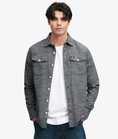 Camisa Workwear Herringbone Corte Relajado Image 2