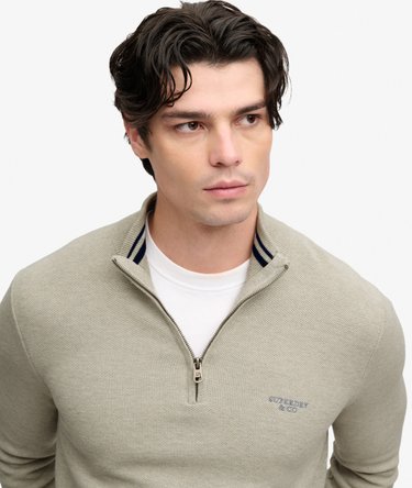 Pull Half-Zip Honeycomb Coupe Ajust&eacute;e Image 4