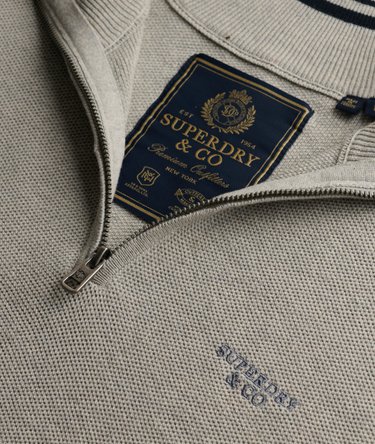 Pull Half-Zip Honeycomb Coupe Ajust&eacute;e Image 6