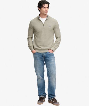 Pull Half-Zip Honeycomb Coupe Ajust&eacute;e Image 3