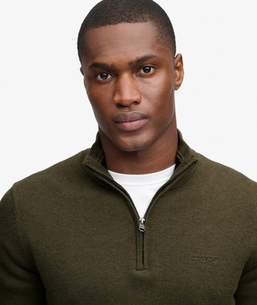 Pull Cotton Half Zip coupe ajust&eacute;e Image 4