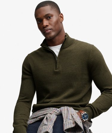 Pull Cotton Half Zip coupe ajust&eacute;e Image 1