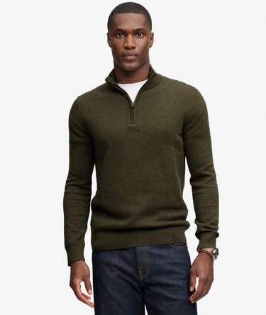 Pull Cotton Half Zip coupe ajust&eacute;e Image 2