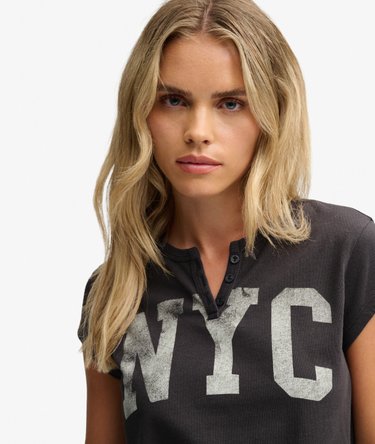 Athletic Essentials Graphic Notch Neck T-Shirt Image 4