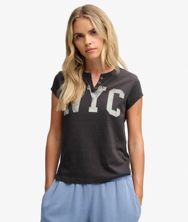 Athletic Essentials Graphic Notch Neck T-Shirt Image 2
