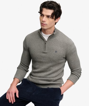 Tipped Preppy Half Zip Jumper Image 2