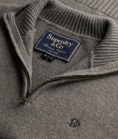 Tipped Preppy Half Zip Jumper Image 6