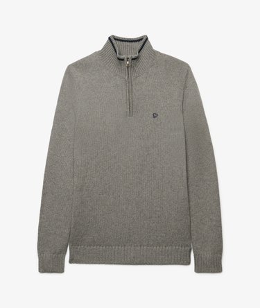 Tipped Preppy Half Zip Jumper Image 7