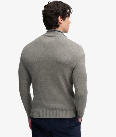 Tipped Preppy Half Zip Jumper Image 5