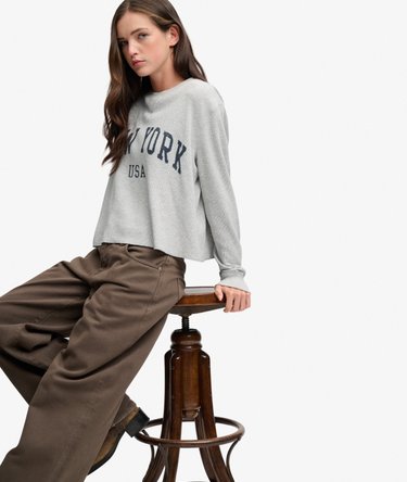 Athletic Essential Graphic Long Sleeve Top Image 2