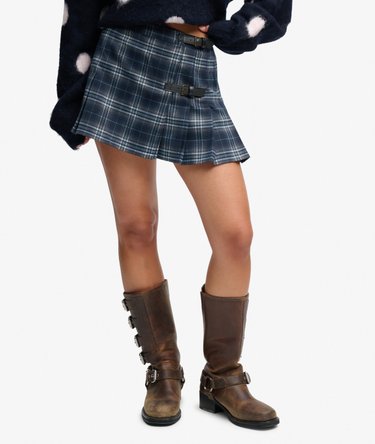 Athletic Essentials Check Pleated Skirt Image 4