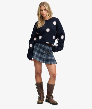 Athletic Essentials Check Pleated Skirt Image 2