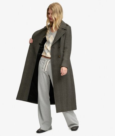 Double Breasted Wool Blend Coat Image 4