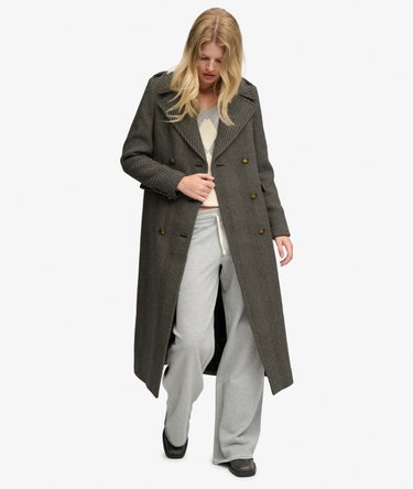 Double Breasted Wool Blend Coat Image 3