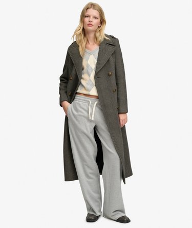 Double Breasted Wool Blend Coat Image 2