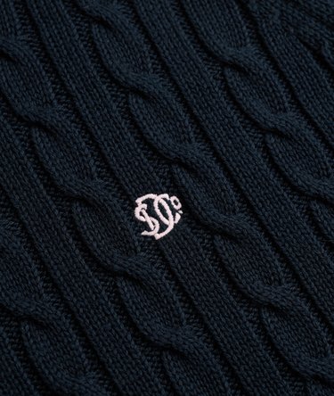 Pull Cable Knit coupe d&eacute;contract&eacute;e Image 6