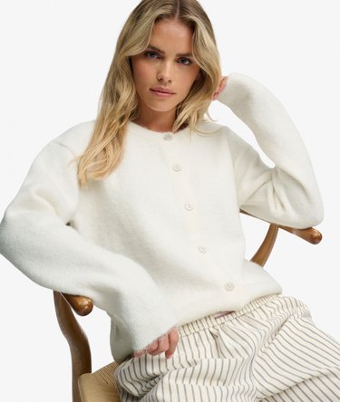 Brushed Knit Cardigan Image 1