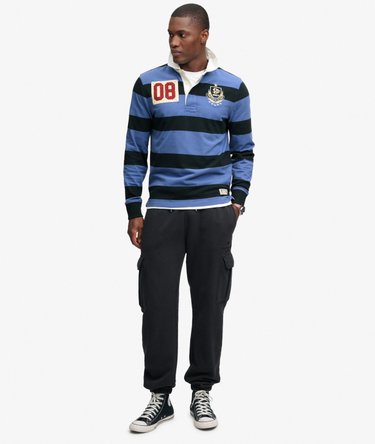 Polo Monogram Stripe coupe d&eacute;contract&eacute;e Image 3