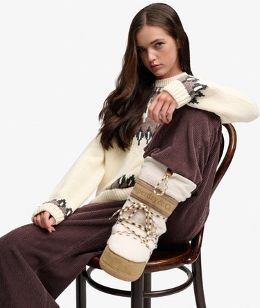 Faux Fur Snow Boot Image 8