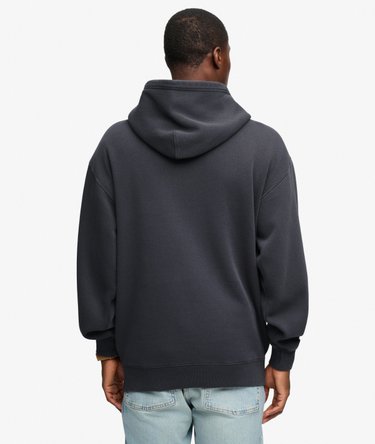 Hoodie met losse pasvorm en klein logo Image 5