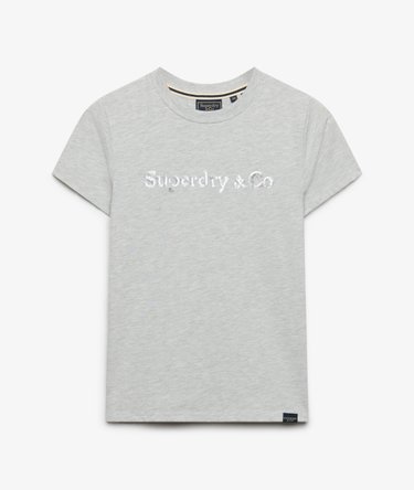 Company Logo Sequin T-shirt Slanke Pasvorm Image 7