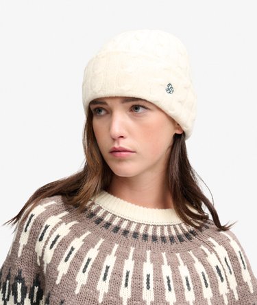 Premium Cable Knit Beanie regul&auml;re Passform Image 3