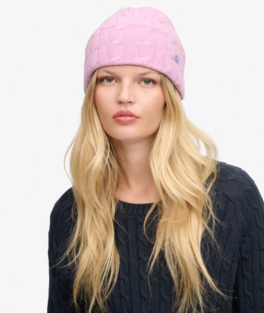 Premium Cable Knit Beanie regul&auml;re Passform Image 3