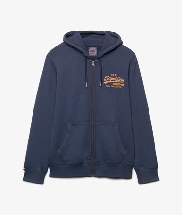Sweat zipp&eacute; &agrave; capuche Vintage Logo Coupe D&eacute;contract&eacute;e Image 6
