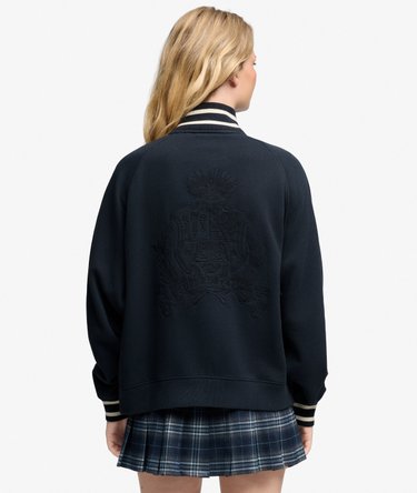 Crest Embroidered Track Top Oversized-Passform Image 5
