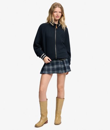 Crest Embroidered Track Top Oversized-Passform Image 3