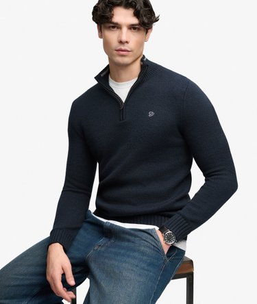 Pull Half Zip Preppy coupe ajust&eacute;e Image 1