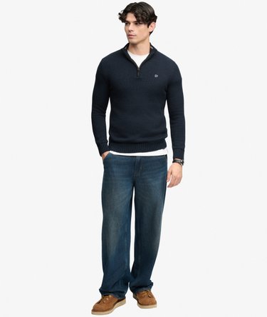 Pull Half Zip Preppy coupe ajust&eacute;e Image 3