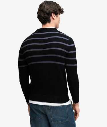Pull Ray&eacute; en Coton Coupe Ajust&eacute;e Image 5