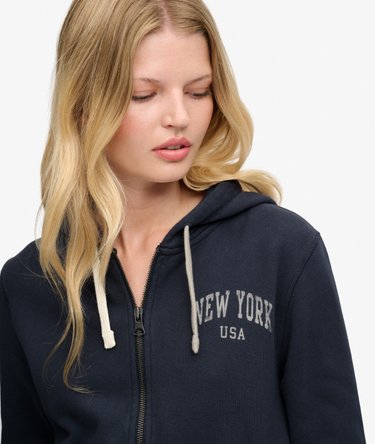 Athletic Essentials Kurze Kapuzenjacke mit lockerer Passform Image 4