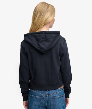 Athletic Essentials Kurze Kapuzenjacke mit lockerer Passform Image 5