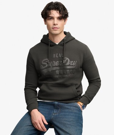 Vintage Logo Tonal Kapuzenpullover lockere Passform Image 1