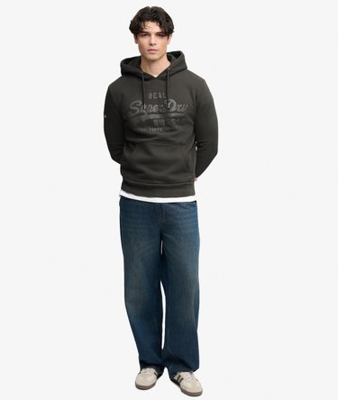 Vintage Logo Tonal Kapuzenpullover lockere Passform Image 3