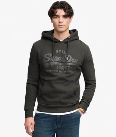 Vintage Logo Tonal Kapuzenpullover lockere Passform Image 2