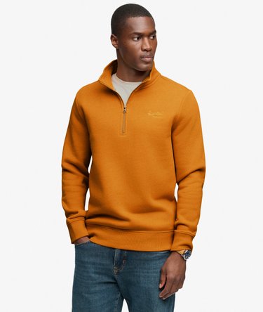 Sweatshirt Vintage Logo Demi-Zip Brod&eacute; Image 1