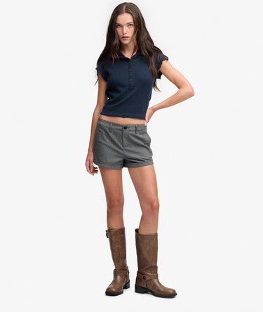 Check Hot Shorts Relaxed Pasvorm Image 1