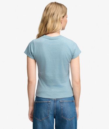 Company Logo Sequin T-shirt Slanke Pasvorm Image 5