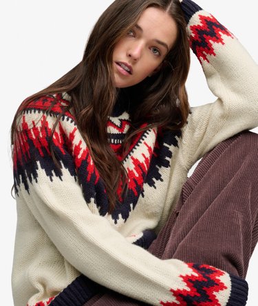 Fairisle High Neck Jumper Image 2
