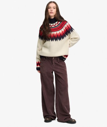 Fairisle High Neck Jumper Image 3